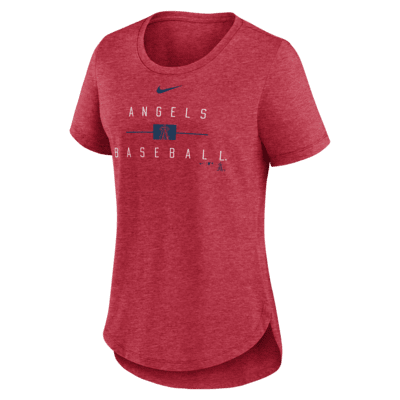 Los Angeles Angels Knockout Team Stack Women's Nike MLB T